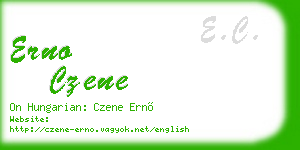 erno czene business card