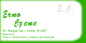 erno czene business card